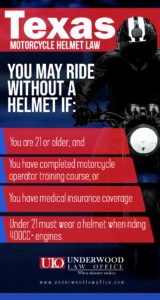 Explains Texas Motorcycle Helmet Laws