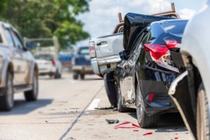 multiple-car accident